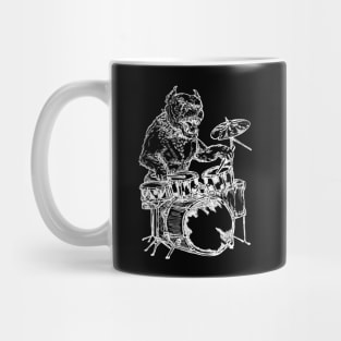 SEEMBO Pitbull Playing Drums Drummer Musician Drumming Band Mug